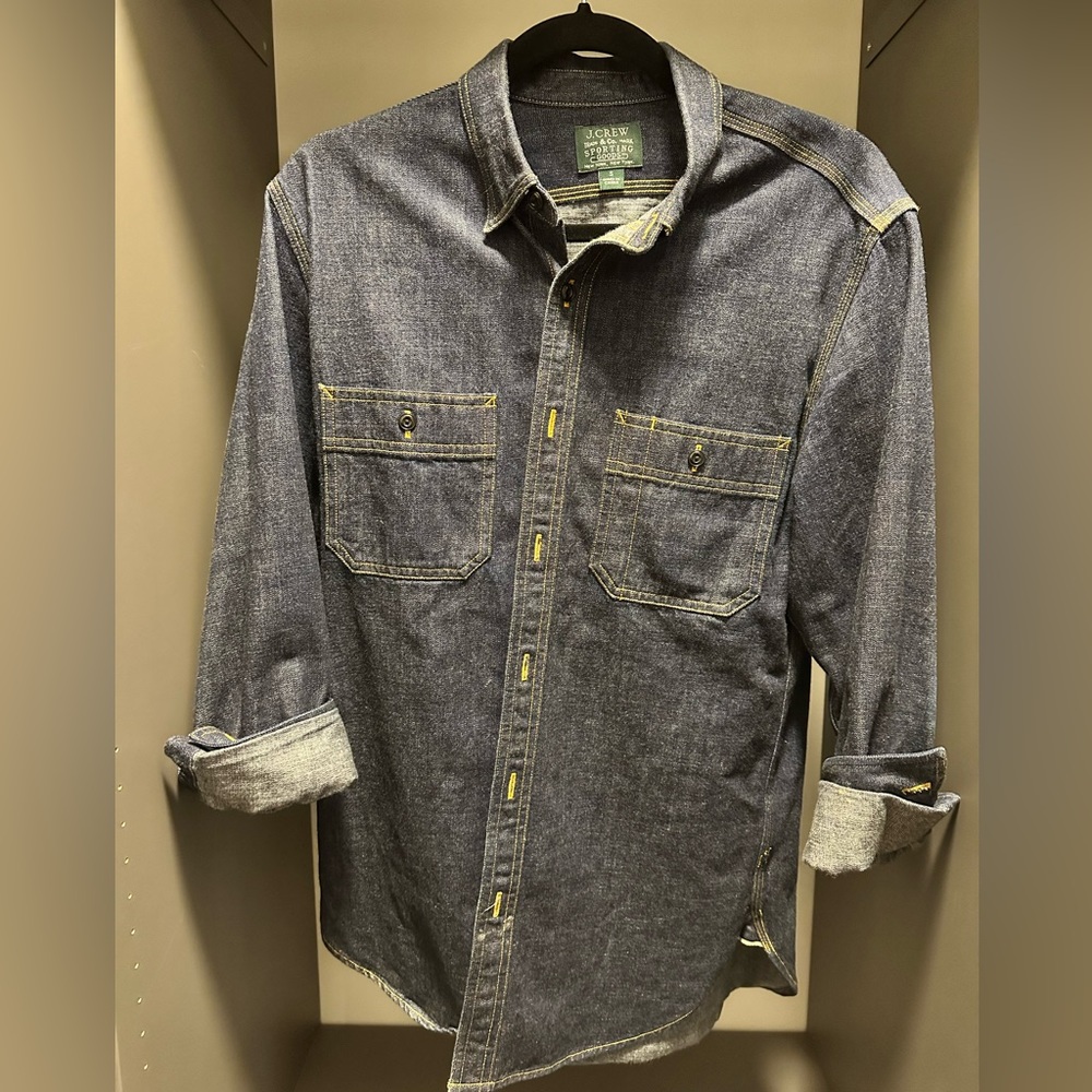 J. Crew Selvedge Denim Shirt, S